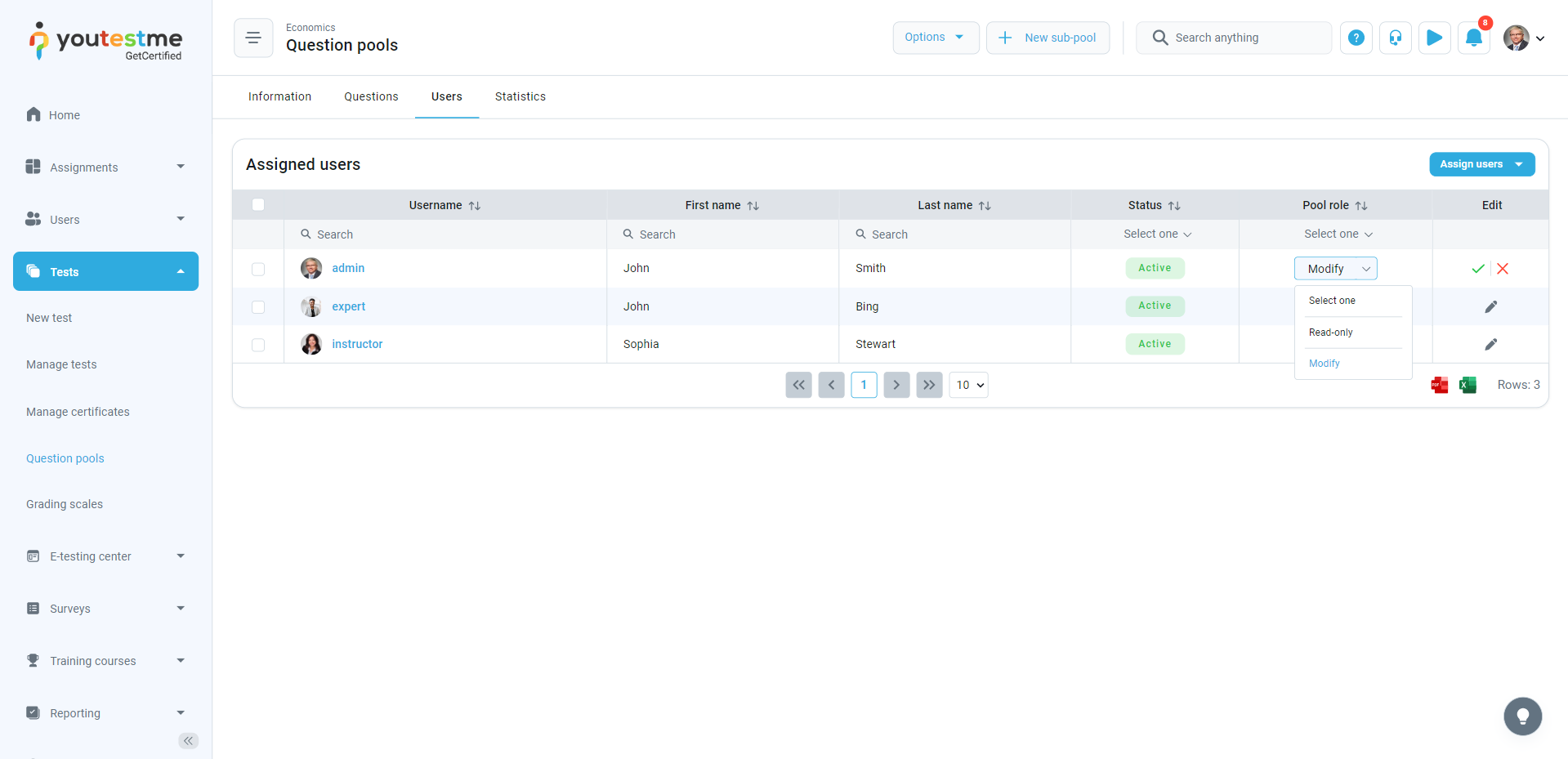 Control-access-to-question-pools-by-certain-users-using-pool-roles-read-only-or-read-write