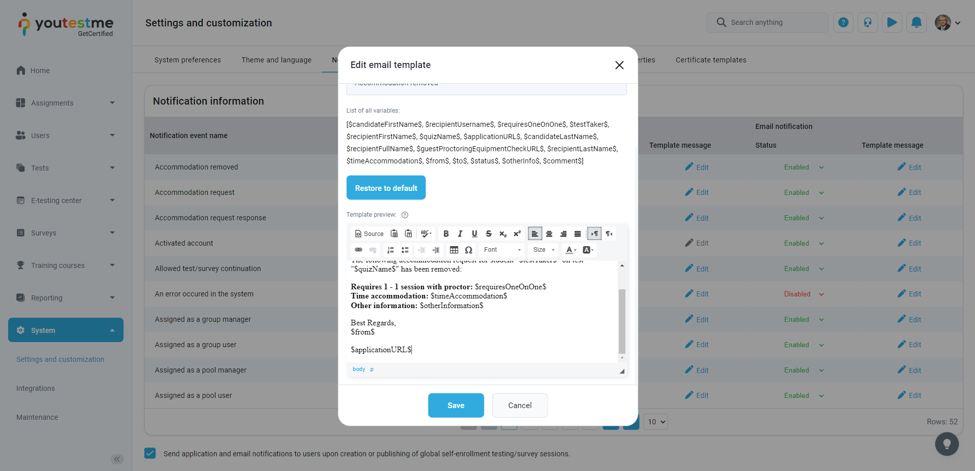 Customize-template-contents-with-your-own-institutional-standard