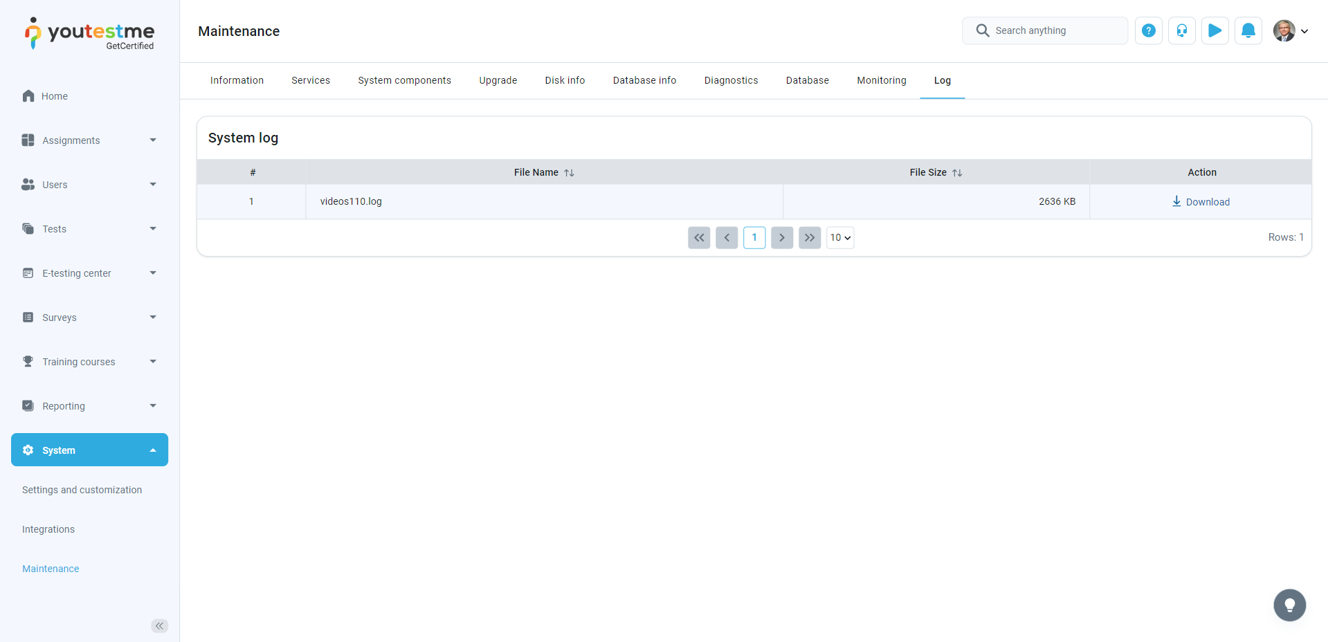 Previewing-and-downloading-the-system-log-files