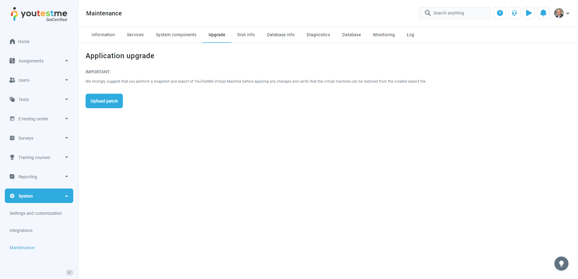 Upgrading-the-application-to-the-latest-version